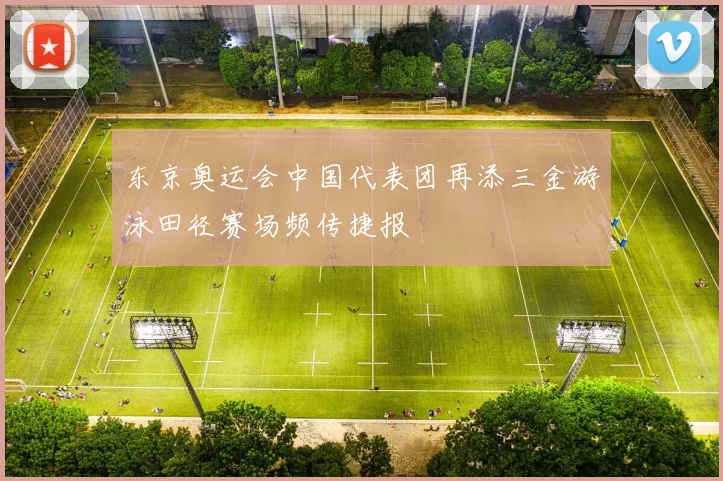 东京奥运会中国代表团再添三金游泳田径赛场频传捷报